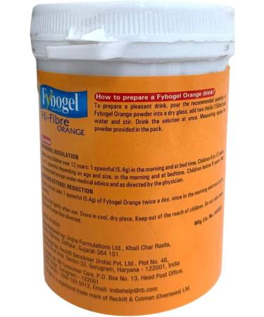 Fybogel Orange Isabgol Husk 100g - Gentle Relief for Constipation - Buy Online on GoSupps.com