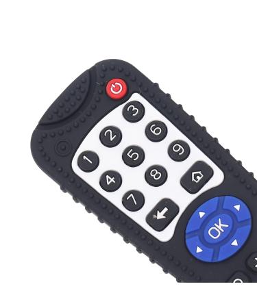 Remote Control Shaped Baby Teether - Soft Silicone, Soothes Teething Pain, Food Grade Toy for Toddlers in Black - Buy Online on GoSupps.com