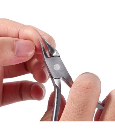Cuticle Cutter with Protective Cap Stainless Steel Cuticle Nippers for Ingrown Nails Manicure Tool for Hard Nails with Easy-grip Design - Buy Online on GoSupps.com