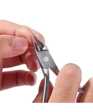 Stainless Steel Cuticle Nipper for Ingrown Nails Hard Nails Leuconychia - Premium Quality Easy Grip Long Lasting Sharpness