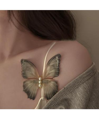 Chiffon Butterfly Hair Clips Set for Women and Girls - 4 Pack Fairy Hairpins with Organza Wings - Elegant Alligator Barrettes Hair Accessories - Buy Online on GoSupps.com