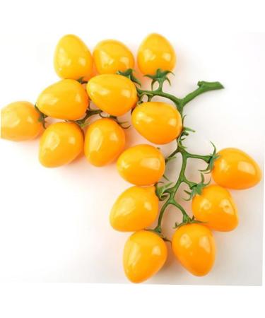 Ciieeo Simulated Small Tomatoes Models Fruit Photo Prop Faux Cherry Tomatoes Ornament Lifelike Fruit Fake Cherry Tomatoes for Decor Home Fruit Ornament Artificial Foam Fake Fruit Yellow 4.00X2.00X2.00CM - Buy Online on GoSupps.com