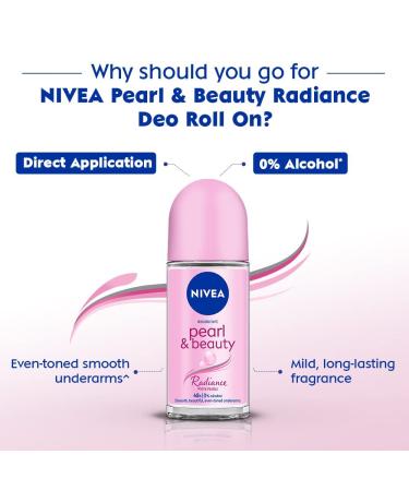 Underarm Roll On Women Deodorant - Pearl & Beauty Radiance 50ml | Smooth & Beautiful Underarms International Shipping Available - Buy Online on GoSupps.com