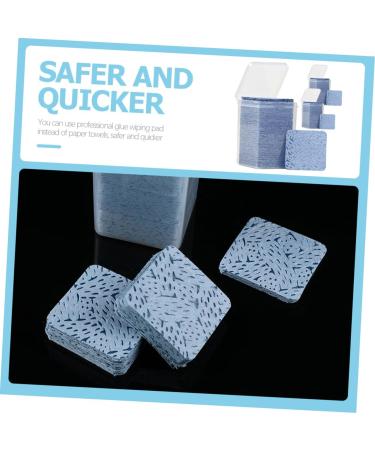 NOLITOY Lash Cleaner & Makeup Remover Wipes - 3 Box Glue Bottle Mouth | Eyelash Glue Cleaner & Manicure Cotton for Perfect Lashes - Buy Online on GoSupps.com