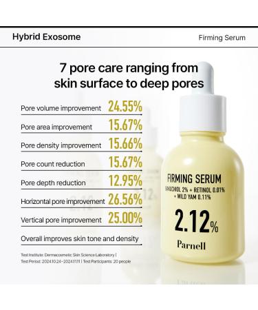 Parnell Bakuchiol & Friming Serum with Wild Yam 2.12% Concentrate (1.01 fl.oz) | Plant-Based Anti-Aging & Firming Treatment for Smoother Youthful Skin | K-Beauty - Buy Online on GoSupps.com