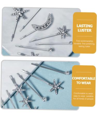 FRCOLOR 2 Sets Fringe Bobby Pin Hair Barrettes for Women Rhinestone Hair Clip Hair Clips Hair Accessories Side Clip Star Hair Clip Rhinestone Barrettes Alloy Wild Issue Card - Buy Online on GoSupps.com