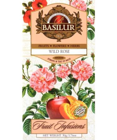 Fruit Infusion - Wild Rose Tea x (4) - 25 Bags Per Box - Traditional Herbal Tea - Buy Online on GoSupps.com