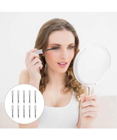 Healeved 10pcs Eyelash Tube Eyelash Mascara Eyelash Wand Tube Mascara Bottles Empty Cosmetic Plastic White - Buy Online on GoSupps.com