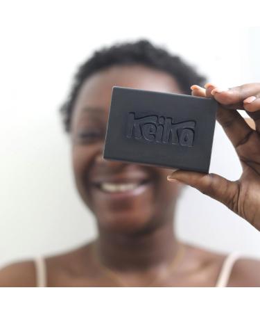 Keika Charcoal Black Soap Bar for Eczema Psoriasis Face Body Men Women Teens with Oily Skin 5 oz. (Charcoal 6-Pack) Charcoal 142 g (Pack of 6) - Buy Online on GoSupps.com