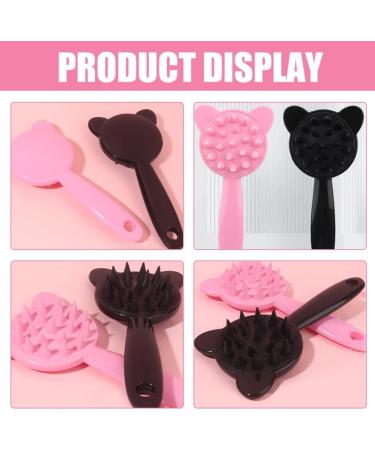 Minkissy Silicone Head Skin Massage Device - 2-Piece Shampoo Brush & Scalp Washer with Long Handle - Best Hair Washing & Peeling Tool for Ultimate Scalp Care - Buy Online on GoSupps.com