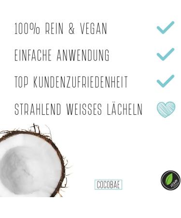 CocoBae Teeth Whitening - Natural Activated Carbon Powder for White Teeth | 30g Coconut Coal Tooth Whitening Solution - Buy Online on GoSupps.com