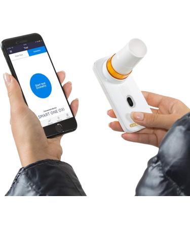 MIR SMART ONE OXI - Advanced Oximeter & Spirometer for Home Use | SpO2 BPM Peak Flow & FEV1 Monitoring - Buy Online on GoSupps.com