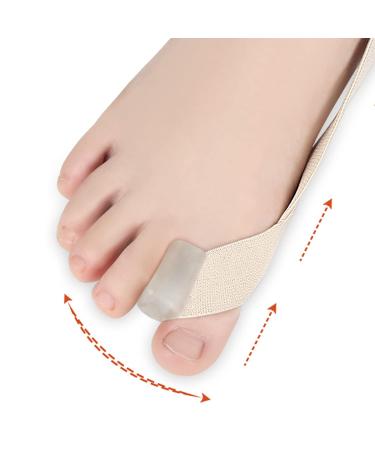Ymiko Hallux Valgus Belt - Elastic Soft Bunion Corrector for Overlapping Toes (Skin Color, L) - Buy Online on GoSupps.com