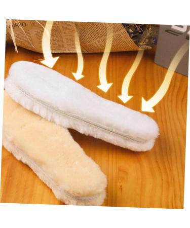 Healeved Winter Felt Shoe Insoles - 3 Pairs Plush Wool Inserts for Cold Weather Comfort - Size 38 - Buy Online on GoSupps.com