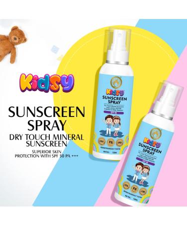 Buy Mom & World Mineral Based Kids Sunscreen Spray SPF 50 - Water Resistant & Safe for Babies | 120ml - Buy Online on GoSupps.com