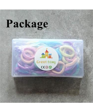 GreatTony 50 Pack Baby Hair Bands for Girls - Elastic Colored Ponytail Holders in Box - Buy Online on GoSupps.com