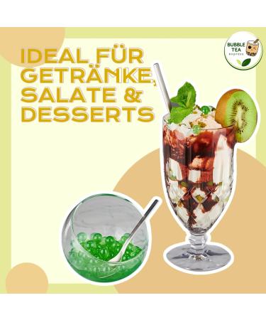 Bubble Tea Express - Fruity Popping Boba Pearls Litschi 490g | Vegan & Gluten-Free Fruit Juice Beads for Delicious Bubble Tea - Buy Online on GoSupps.com