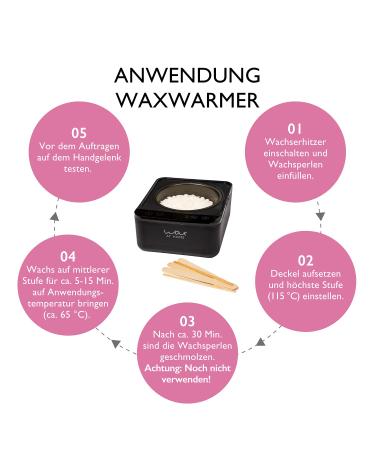 Wax in the City Waxing Set - Electric Wax Warmer + 500g Vegan Wax + 6 Spatulas - Professional Hair Removal International Shipping via Amazon - Buy Online on GoSupps.com