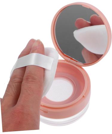 Mikinona 2pcs Portable Powder Box Compact with Mirror Makeup Accessories Cosmetics Travel Powder Case Plastic - Buy Online on GoSupps.com