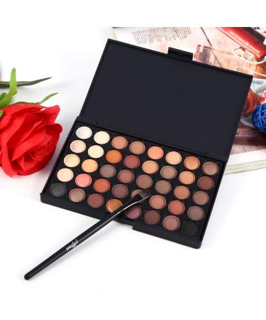 40 Color Eyeshadow Palette with Brush - Matte & Shimmer Cream Makeup Set for Stunning Looks | Best Quality International Shipping - Buy Online on GoSupps.com