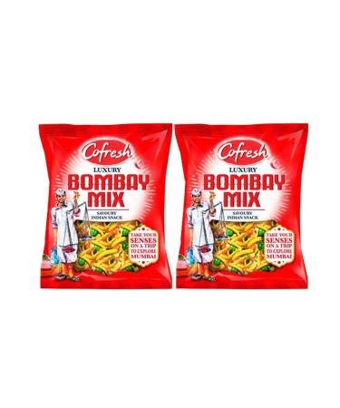 ONE STOP DEALERS Cofresh Mix Crunchy and spicy Delicious Indian Namkeen snacks Made with authentic taste Enjoy with tea and at picnics (Cofresh Bombay Mix Luxury 200g pack of 2)