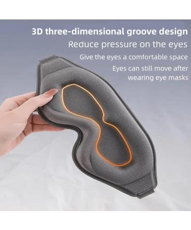 Buy 3D Contour Eye Mask - Soft & Breathable Sleep Mask for Men & Women | Perfect for Travel Meditation & Sleep - Buy Online on GoSupps.com