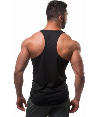 Jed North Men's DRI-FIT Microfiber Bodybuilding Stringer Tank Top XXL Black - Buy Online on GoSupps.com
