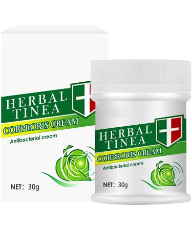 Anshka Herbal Tinea Corporis Cream Tinea Skin Relief Itching Cream Mild Non-Irritating Anti-Pruritus Ointment Skin Care Organic Eczema Herbal Healing Cream Psoriasis Ointment (1pcs)