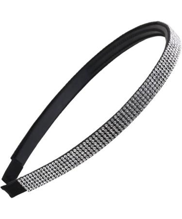 scicent Hairbands Women 3 Pieces Headwear Set 1 Rhinestone Headbands and 2 Crystal Hair Clips Fashion Non-Slip Hair Band Birthday Weddding Hair Hoop Embellished Hair Accessories - 23505 - Buy Online on GoSupps.com