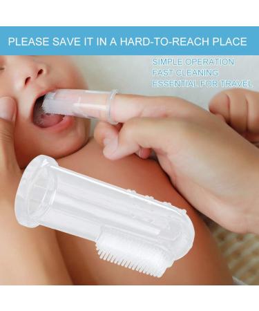 Agatige 10pcs Baby Finger Toothbrush - Soft Silicone Infant Toothbrushes for Newborns | International Shipping Available - Buy Online on GoSupps.com