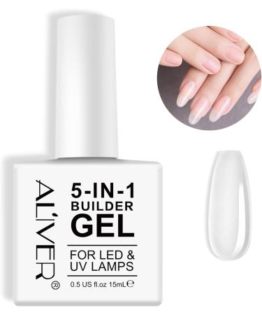 5-in-1 Clear Builder Gel for Nails - Professional UV/LED Strengthener for Nail Art and Manicures - Buy Online on GoSupps.com