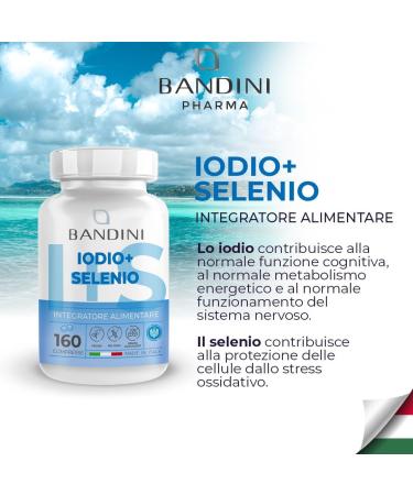 IODE + S L NIUM - 160 Comprim s 225 mcg | Suppl ment Iode + S l nium - Haute absorption | Bandini Pharma - Buy Online on GoSupps.com