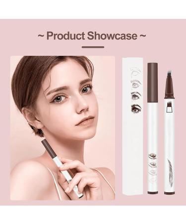 4 Fork Tip Eyebrow Pen Eyebrow Pencil Eye Brow Pencils for Women Long-Lasting Eyebrow Pen Eyebrow Pencil (Brown) - Buy Online on GoSupps.com