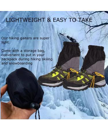 Jwelesy Waterproof Adjustable Lightweight Hiking Gaiters for Men and Women - Ideal for Hiking, Hunting, Snow, Trail Running, and Backpacking - Buy Online on GoSupps.com