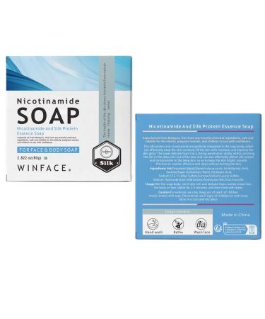 Premium Niacinamide Goat Milk Soap - Exfoliating & Skin Cleansing Thick Foam - Ideal for Facial & Hand Washing - Travel Essentials & Gifts - Buy Online on GoSupps.com