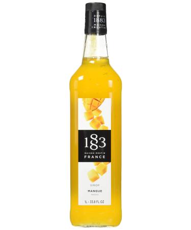 Maison Routin 1883 Mango Syrup Glass Bottle 1000 Milliliter