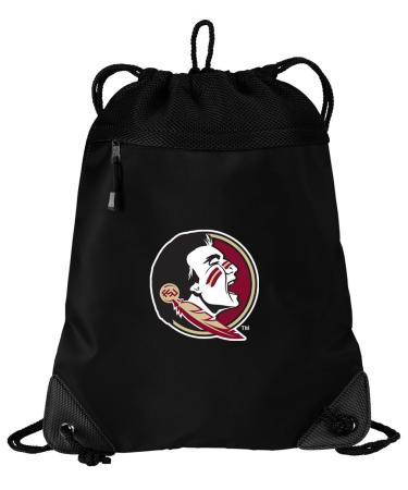 Broad Bay FSU Drawstring Bag Florida State University Cinch Pack Backpack UNIQUE MESH & MICROFIBER