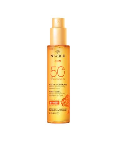 Nuxe Sun SPF50 huile solaire bronzante visage et corps 150ml 1 unit (Lot de 1)
