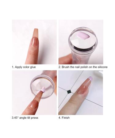 Buy Nail Art Stamp Transparent Silicone Manicure Tool Kit for Perfect Nails | International Shipping Available - Buy Online on GoSupps.com