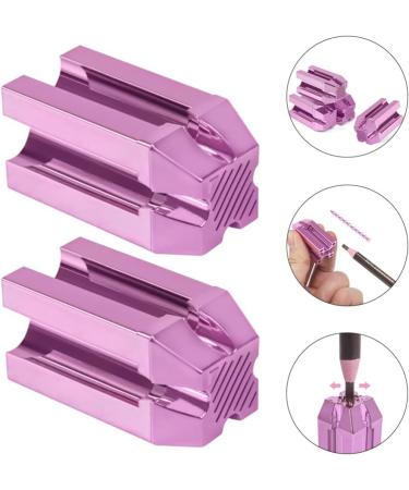FOMIYES 2pcs Eyebrow Pencil Sharpener | Eyeliner & Lipstick Sharpener - Cosmetic Rose Powder - Durable Plastic Design - Buy Online on GoSupps.com