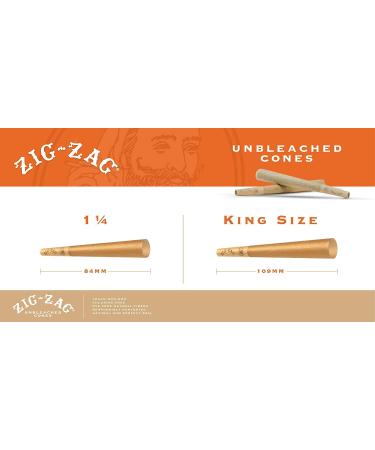 ZIG-ZAG 1 Rolling Papers Pre Rolled Cones 50 Pack - Natural Unbleached Bulk Cones with Tips - Prerolled Rolling Paper Cone Pack - Easy to Use and Convenient - Buy Online on GoSupps.com