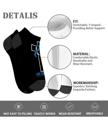 Shop 'Warning I'm A Diabetic' Crew Socks - Athletic Comfort for Men & Women | International Shipping - Buy Online on GoSupps.com
