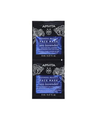 Apivita EXPRESS Moisturizing & Antipollution Face Mask Sea Lavender 2x8ml