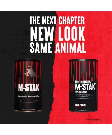 Animal M-Stak 21 Count - Non-Hormonal Muscle Building Stack for Hard Gainers with Energy Complex - Buy Online on GoSupps.com