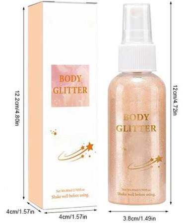Body Shimmer Oil 80ml Moisturizing Body Glow Glitter Oil Waterproof Shimmering Body Luminizer Liquid Illuminator Highlighter Tinted Shimmer Body Lotion Glowing Bronzer Makeup (C 80ml) - Buy Online on GoSupps.com