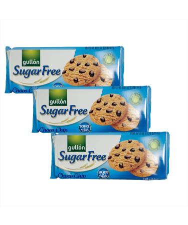 3 x 125g Chocolate Choco Chip Cookies Biscuits Sugar Free
