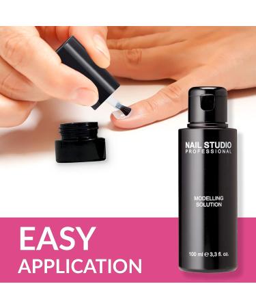 Nail Studio Acrygel - 100ml Modelling Solution for Perfect Nail Extensions | International Shipping - Buy Online on GoSupps.com
