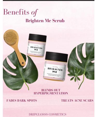 Dripglosss Brighten Me Scrub Turmeric Sugar Scrub for Bikini Line & Inner Thighs Fades Dark Spots Ingrown Hairs & Discoloration Gentle Exfoliant for Sensitive Skin (8 oz) - Buy Online on GoSupps.com