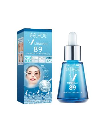 Mineral Probiotic Concentrate Serum Anti-Aging Facial Treatment with Glycerin Citric Acid and Sodium Hyaluronate Helps Improve Skin Elasticity and Texture 1floz