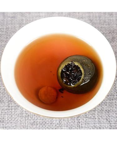 HQZM Xinhui Xiaoqinggan Tangerine Puer Ripe Tea Palace Tangerine Fruit with Natural Fragrance of 500g - Buy Online on GoSupps.com